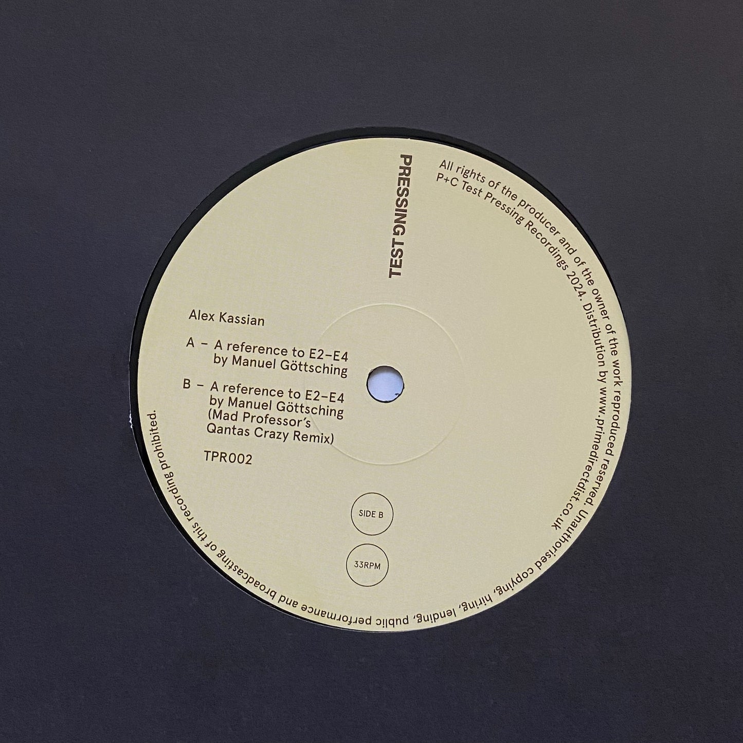 A REFERENCE TO E2-E4 BY MANUEL GOTTSCHING (MAD PROFESSOR REMIX) BY ALEX KASSIAN