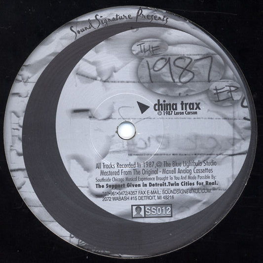 1987 EP BY LERON CARSON & THEO PARRISH